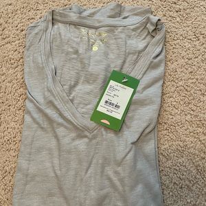 Lilly Pulitzer Etta top color Seaspray Grey NWT size S